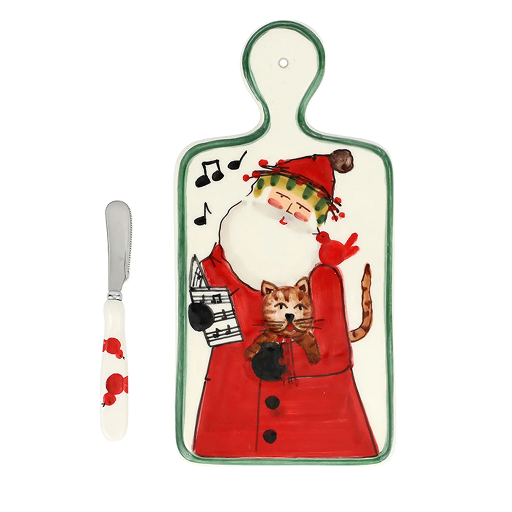 Old St. Nick 2023 Limited Edition Small Cheese Board with Spreader - Zinnias Gift Boutique